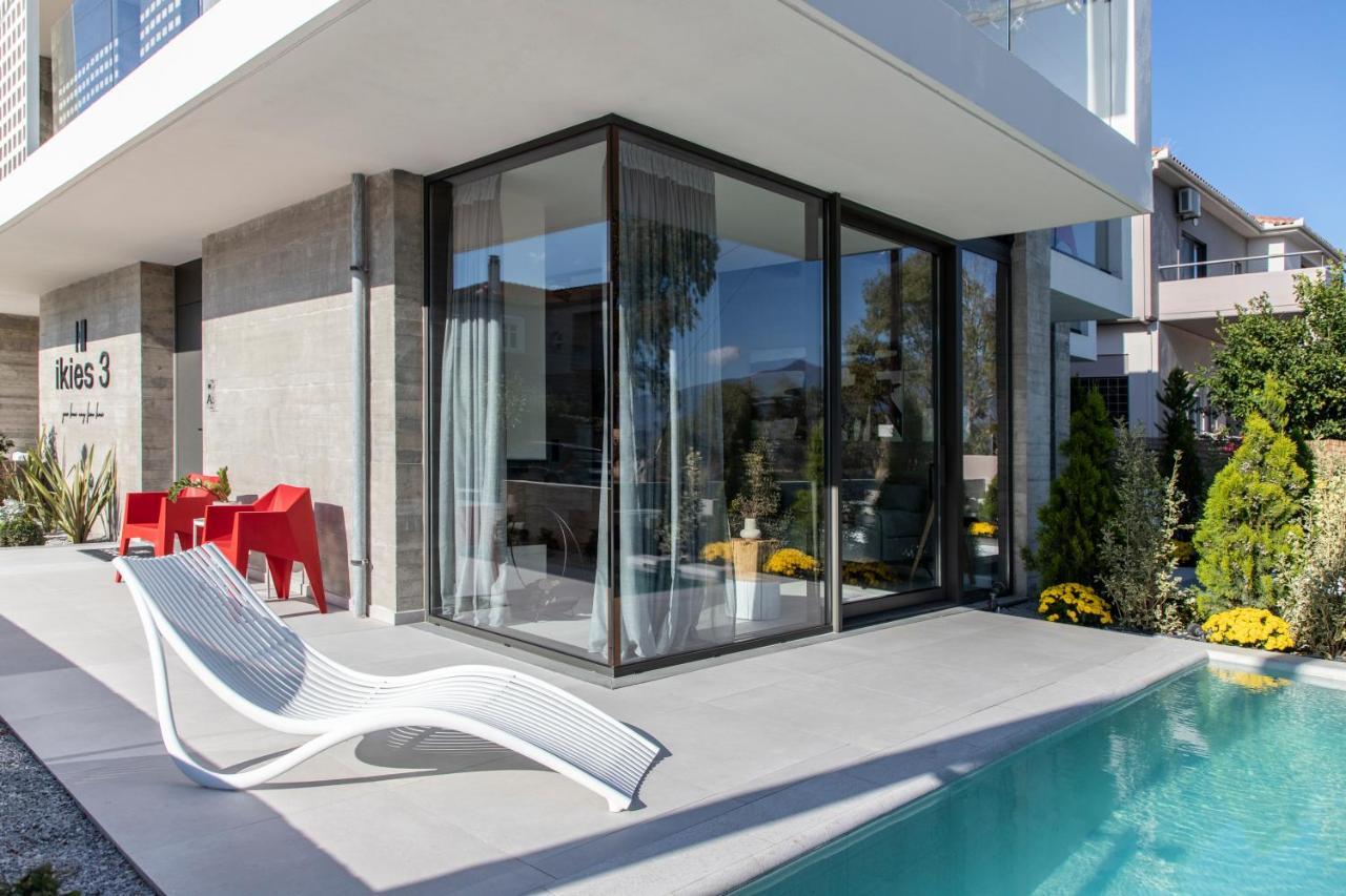 Ikies 3 Modern Eco-Friendly Private Seaview Signature Villas With A Pool Vólos Extérieur photo